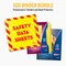 Avery UltraDuty SDS Binder Bundle, 3" Durable Poly Binder with Chain, Plastic A-Z Dividers, Sheet Protectors (77714)